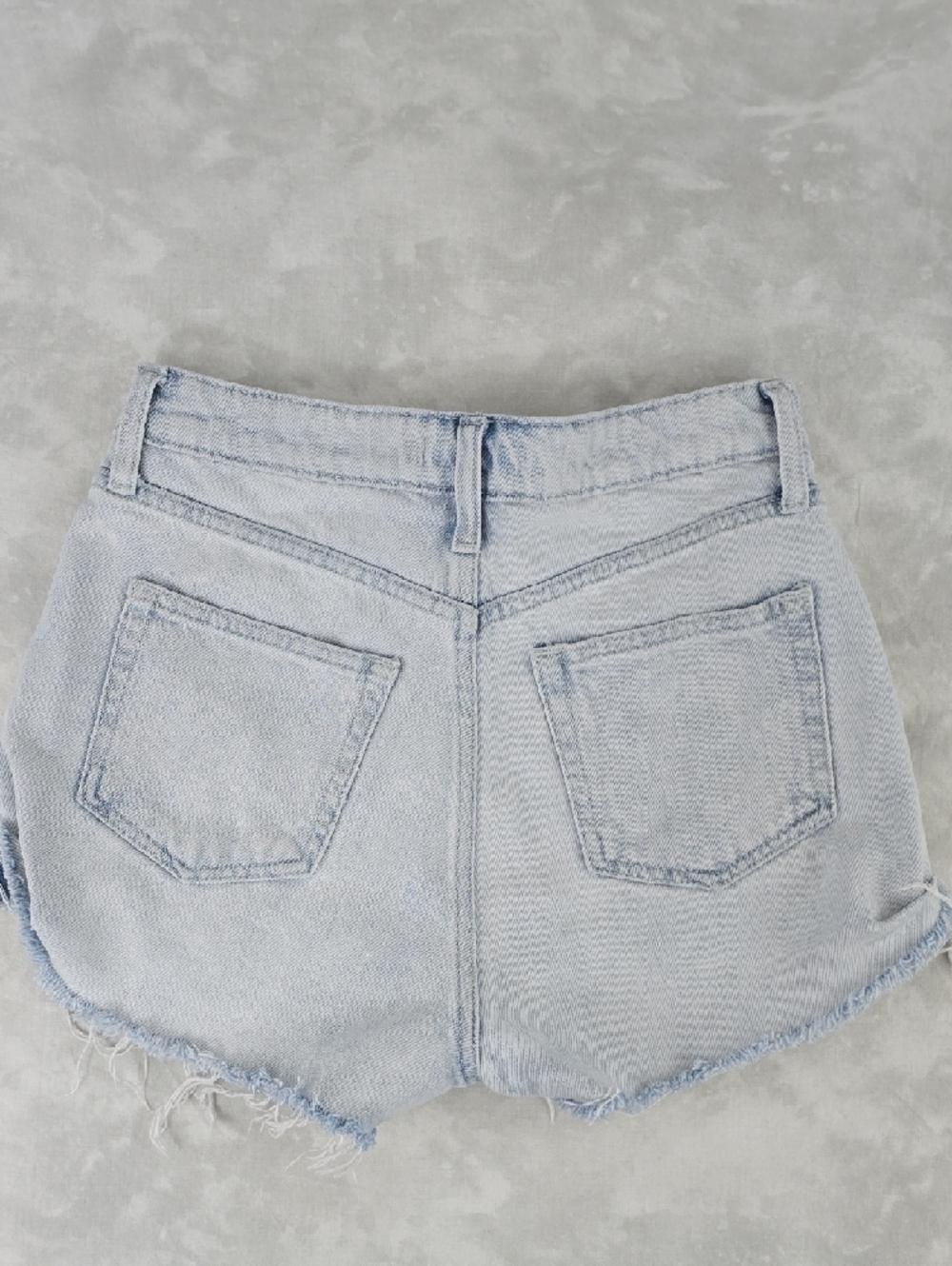 H&M Light Blue Distressed Denim Shorts - Picture 2 of 5